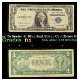 1935H Key To Series $1 Blue Seal Silver Certificat