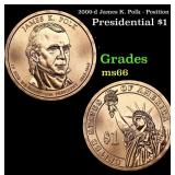 2009-d James K. Polk - Position B Presidential Dol