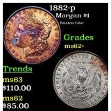 1882-p Morgan Dollar 1 Grades Select Unc