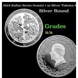 2024 Zodiac Series Gemini 1 oz Silver Tokelau $5