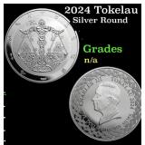 2024 Tokelau 1 oz Silver $5 Zodiac Series: Libra C