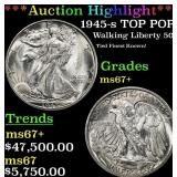 *Highlight* 1945-s Walking Liberty Half Dollar TOP