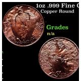 1oz .999 Fine Copper Bullion Round -Nordic Creatur