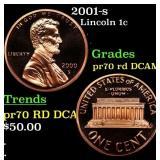 2001-s Proof Lincoln Cent 1c pr70 rd DCAM SEGS
