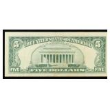 1963 $5 Red Seal United States Note Grades Select