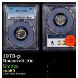 PCGS 1973-p Roosevelt Dime 10c ms65 PCGS