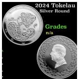 2024 Tokelau 1 oz Silver $5 Zodiac Series: Aquariu