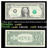 **Star Note** 1995 $1 Green Seal Federal Reserve N
