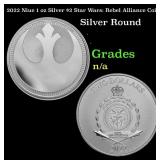 2022 Niue 1 oz Silver $2 Star Wars: Rebel Alliance