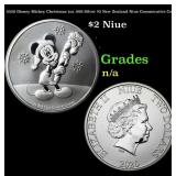 2020 Disney Mickey Christmas 1oz .999 Silver $2 Ne