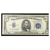1934D $5 Blue Seal Silver Certificate Grades Choic