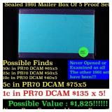 Original sealed box of 5x 1991 United States Mint