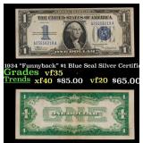 1934 "Funnyback" $1 Blue Seal Silver Certificate G