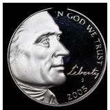 2005-s Western Waters Proof Jefferson Nickel 5c Gr