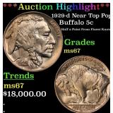 *Highlight* 1929-d Buffalo Nickel Near Top Pop! 5c