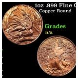 1oz .999 Fine Copper Bullion Round - Nordic Creatu