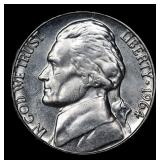 1964-d Jefferson Nickel 5c Grades GEM++ Unc