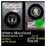 2000-s Maryland Proof Washington Quarter 25c ACG