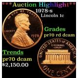 1978-s Proof Lincoln Cent 1c pr70 rd dcam SEGS