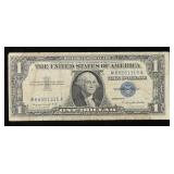 1957A $1 Blue Seal Silver Certificate Grades vf+