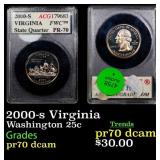 2000-s Virginia Proof Washington Quarter 25c ACG