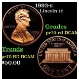 1993-s Proof Lincoln Cent 1c pr70 rd DCAM SEGS
