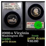 2000-s Virginia Proof Washington Quarter 25c ACG