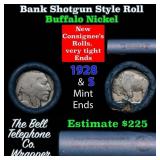 Buffalo Nickel Shotgun Roll in Old Bank Style 