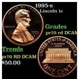 1995-s Proof Lincoln Cent 1c pr70 rd DCAM SEGS