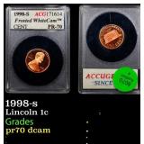 1998-s Proof Lincoln Cent 1c ACG