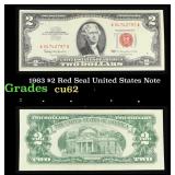1963 $2 Red Seal United States Note Grades Select