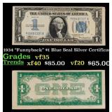 1934 "Funnyback" $1 Blue Seal Silver Certificate G