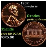 1962 Proof Lincoln Cent 1c pr69 rd dcam SEGS