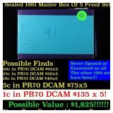 Original sealed box of 5x 1991 United States Mint