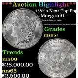 *Highlight* 1887-o Morgan Dollar Near Top Pop! $1