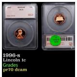 1996-s Proof Lincoln Cent 1c pr70 dcam SEGS