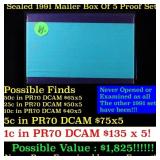 Original sealed box of 5x 1991 United States Mint