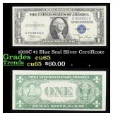 1935C $1 Blue Seal Silver Certificate Grades Gem C