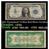 1934 "Funnyback" $1 Blue Seal Silver Certificate G