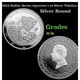 2024 Zodiac Series Aquarius 1 oz Silver Tokelau $5
