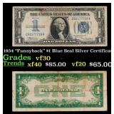 1934 "Funnyback" $1 Blue Seal Silver Certificate G