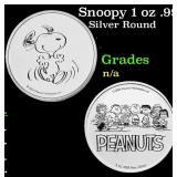 Snoopy 1 oz .999 Silver Round