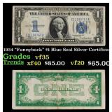 1934 "Funnyback" $1 Blue Seal Silver Certificate G