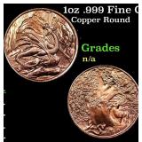 1oz .999 Fine Copper Bullion Round - Nordic Creatu