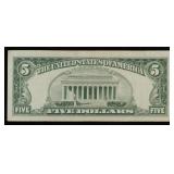 1963 $5 Red Seal United States Note Grades vf++