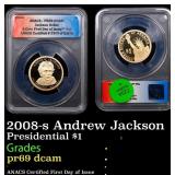 2008-s Andrew Jackson Proof Presidential Dollar $1