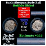 Buffalo Nickel Shotgun Roll in Old Bank Style 