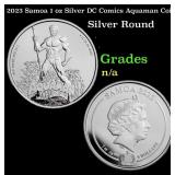 2023 Samoa 1 oz Silver DC Comics Aquaman Coin
