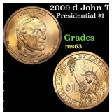 2009-d John Tyler - Position A Presidential Dollar