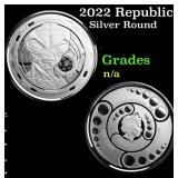 2022 Republic of Ghana 1 oz Silver 5 Cedis Space A